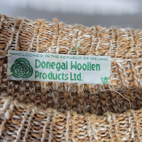 Mens Donegal Woollen Products Hand loomed in Ireland Linen Cotton Sweater S XXL - Picture 3 of 9